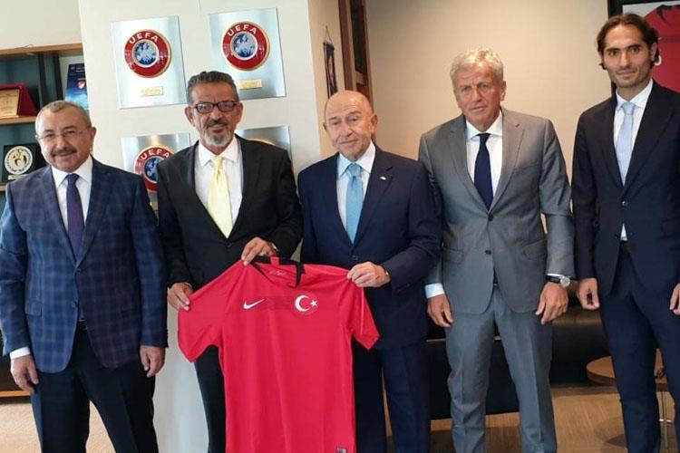 Türkiye Futbol Federasyonu ile Avrupa Türk Federasyon Yöneticileri Topland