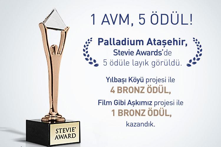 Palladium Ataşehir’e 5 Ödül Birden