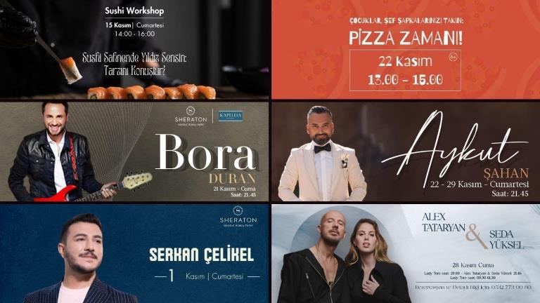 Sheraton stanbul Ataköy Hotelde Kasm Etkinlikleri Balyor