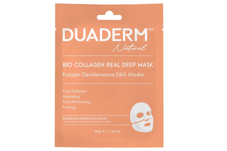 Cildinle Yeniden Tanmann En effaf Hali Duaderm Bio Collagen Real Deep Mask