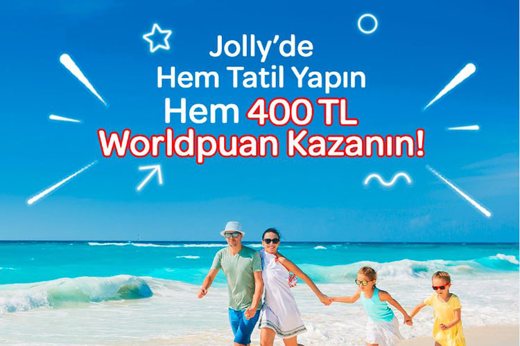 Jolly le Hem Tatil Yapn, Hem Worldpuan Kazann