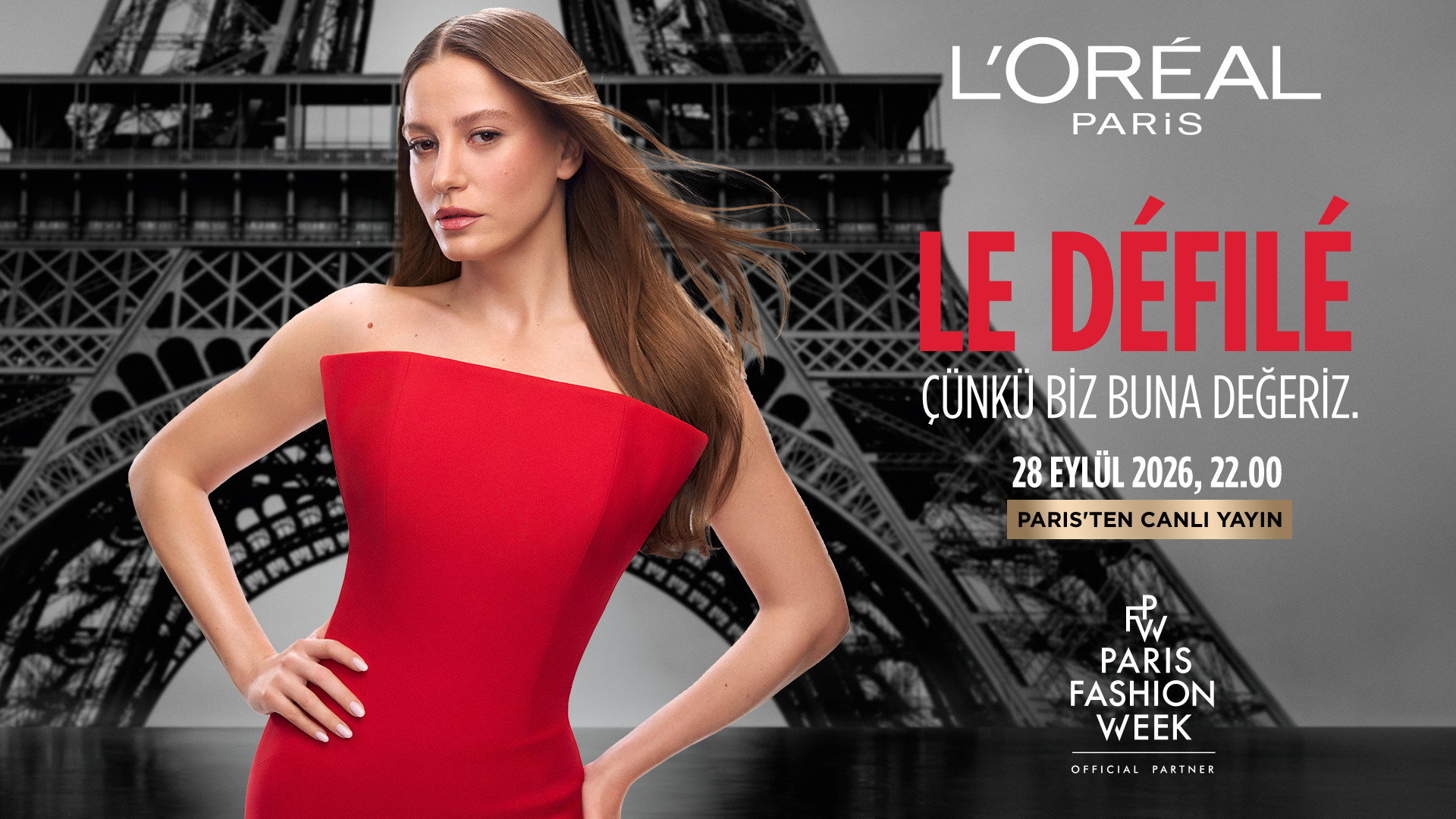 Serenay Sar�kaya, L'oréal Par�s�in Dünyaca Ünlü Güzellik Elçileri �le  Ayn� Podyumda Yürüyecek 