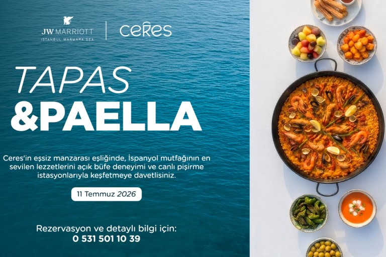 �stanbul�da �spanyol Rüzgâr� Esmeye Devam Ediyor:  Ceres�te "Tapas & Paella" Ak�amlar� Ba�l�yor