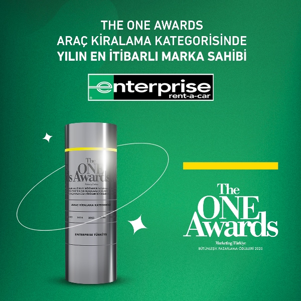 The ONE Awards �Y�l�n �tibarl� Araç Kiralama� Ödülü Enterprise��n Oldu!
